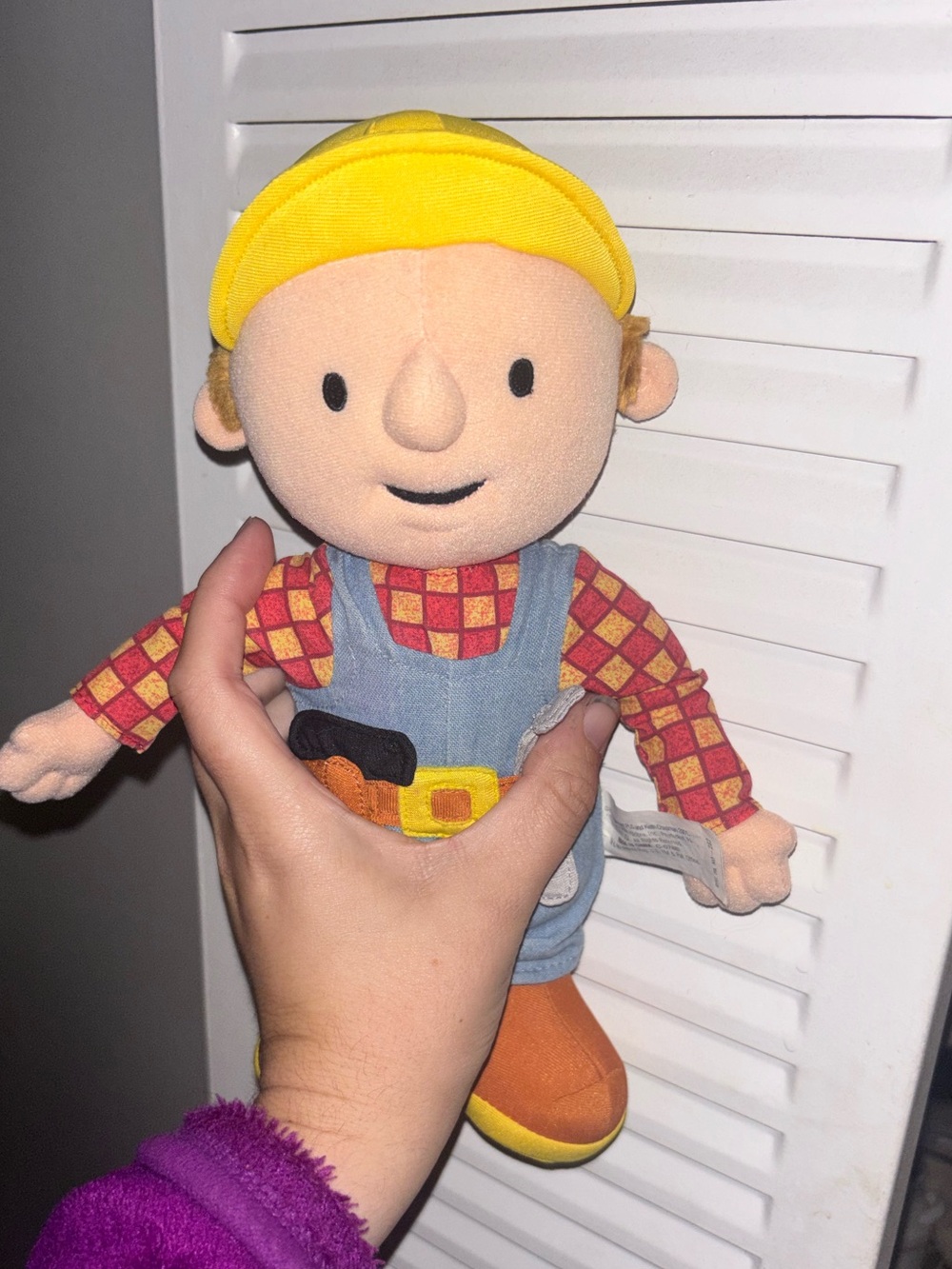 vintage 2001 Hasbro Playskool Bob the Builder Talking Plush doll